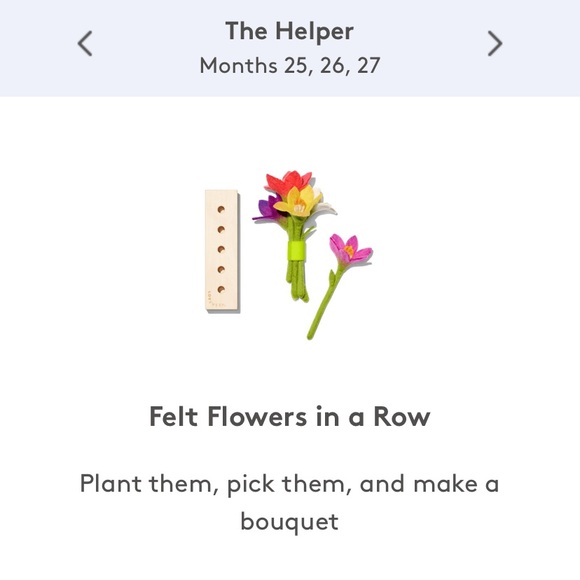 Lovevery Toys New Lovevery Felt Flowers In A Row Poshmark